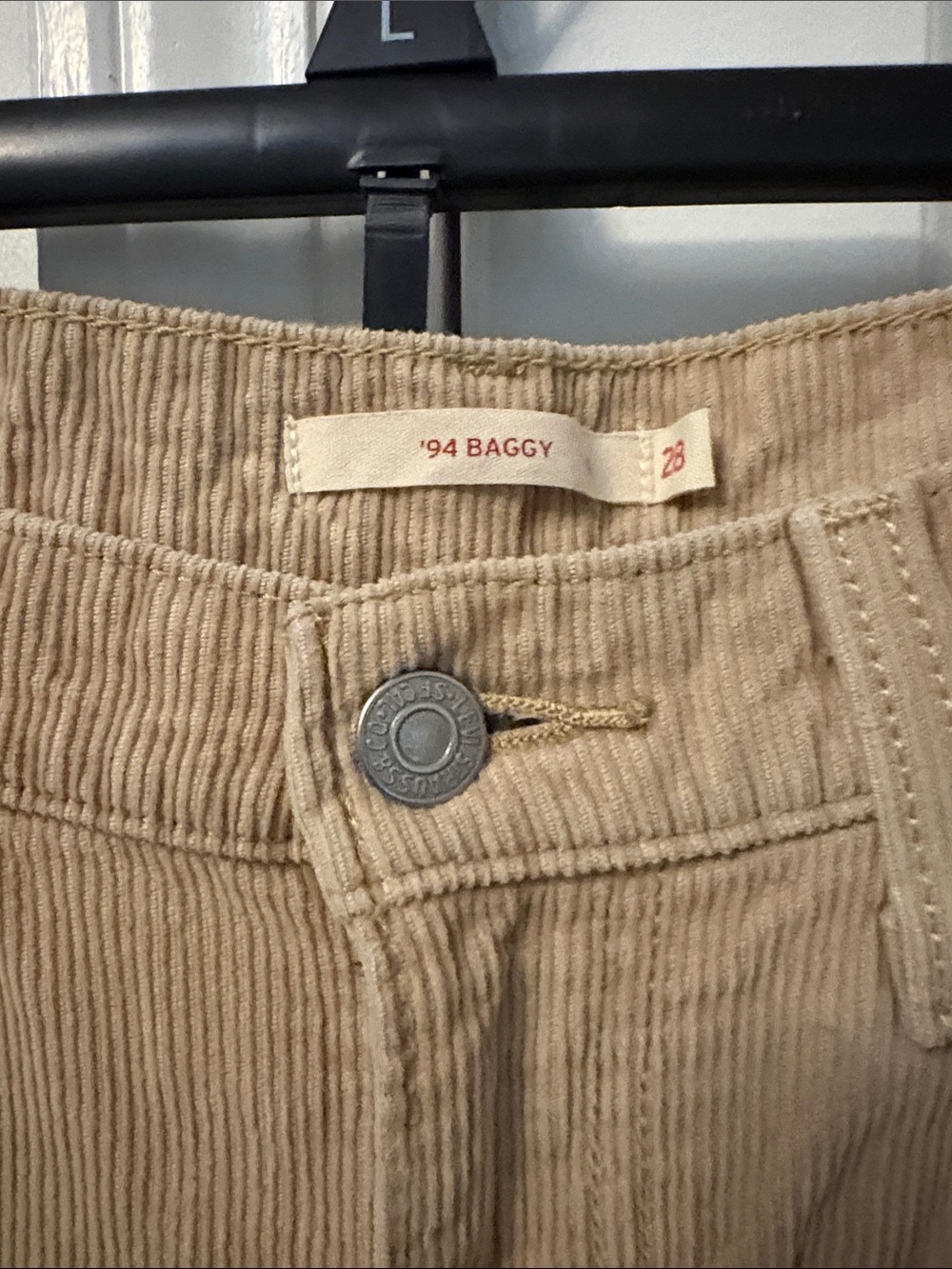 Levi's '94 Baggy Wide Leg Corduroy Pants in Tan